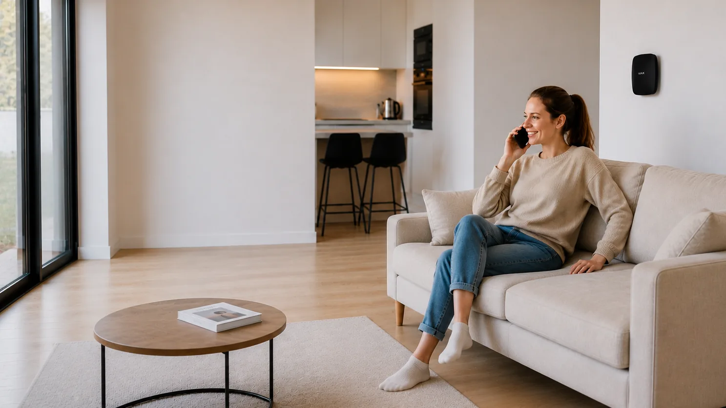 Femme passant un appel - audit téléphonique Sheriff