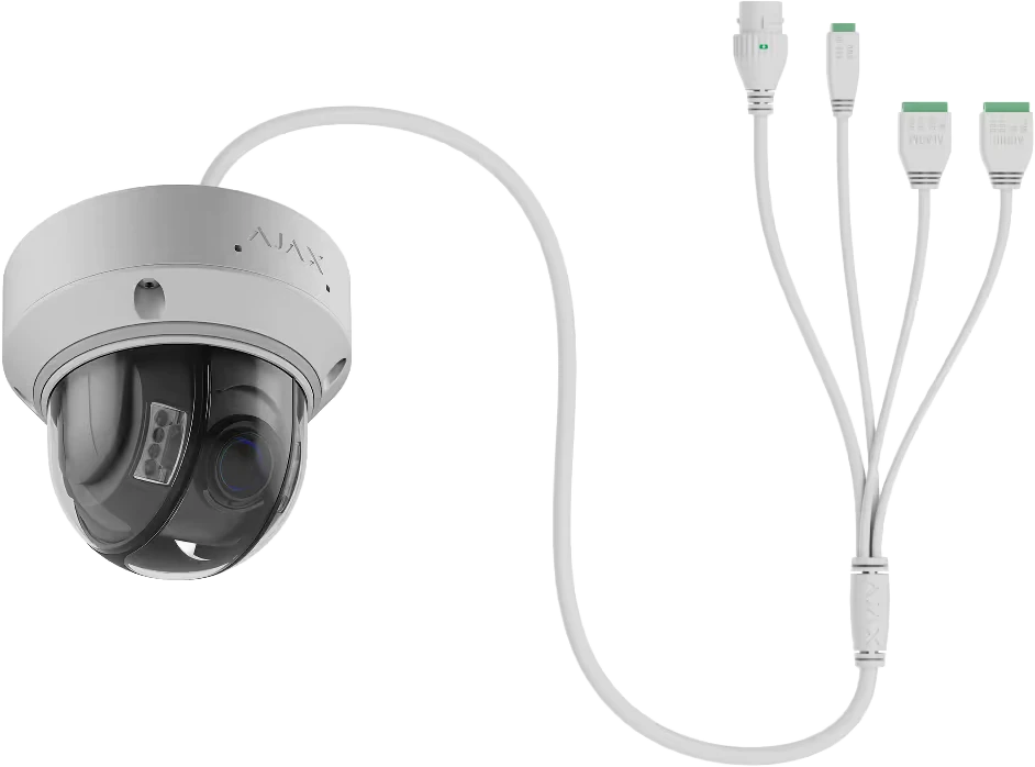 Caméra Ajax dôme avec câbles - matériel professionnel